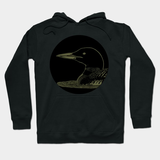 Loon Hoodie by Forest Press Co